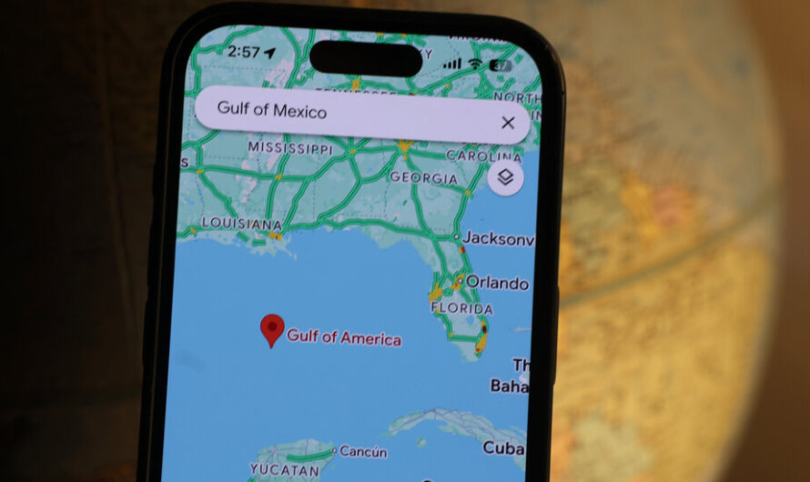 El golfo de México ahora es el golfo de América en Google Maps