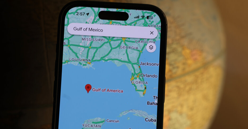 El golfo de México ahora es el golfo de América en Google Maps