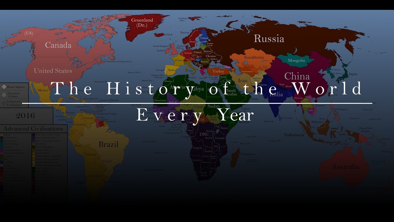 The Entire History of the World Every Year In Just 60 Seconds – Brilliant Maps