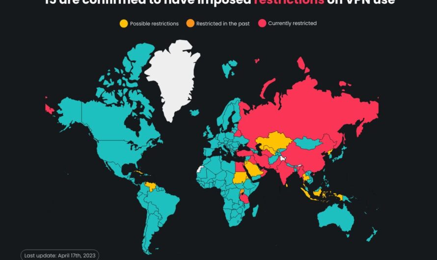 Where Are VPNs Restricted/Illegal? – Brilliant Maps